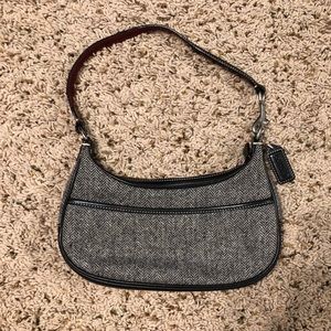Coach Wool Herringbone Bag